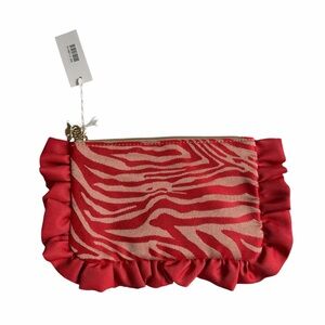 Sisley Red Zebra Print Women's Bag
